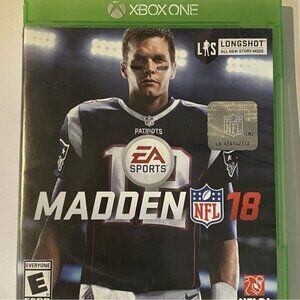 Madden NFL 18 Microsoft Xbox One 2017 Game And Case